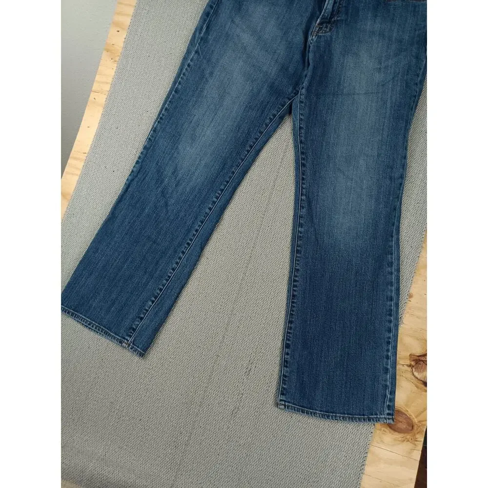 Lucky Brand 361 Vintage Straight Jeans Mens 33X31 Blue Whiskered Casual Street - Picture 5 of 14